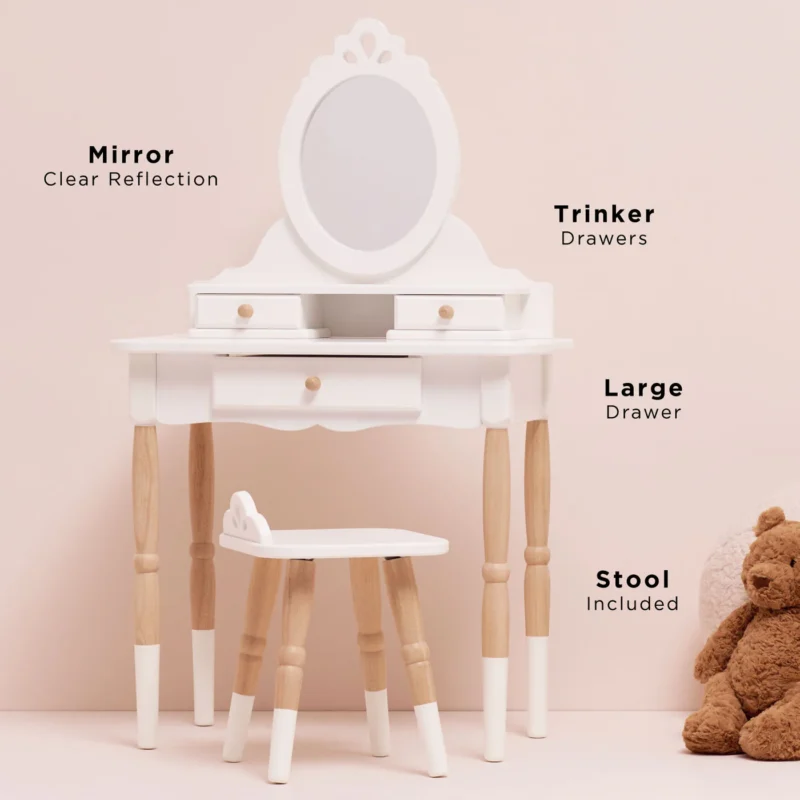 Dressing-up Vanity Table & Stool - Image 2