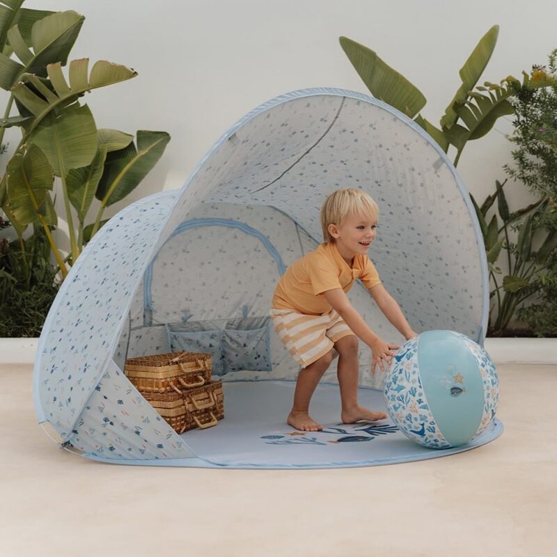 Pop-up beach tent Ocean Dreams Blue - Image 3