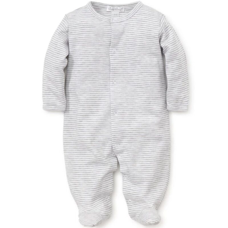 Kissy Essentials Grey Stripe Footie