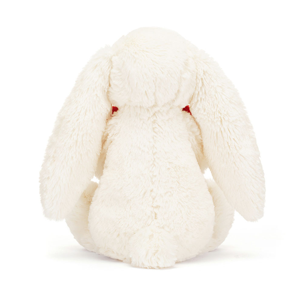 Bashful Red Love Heart Bunny Medium - Image 3