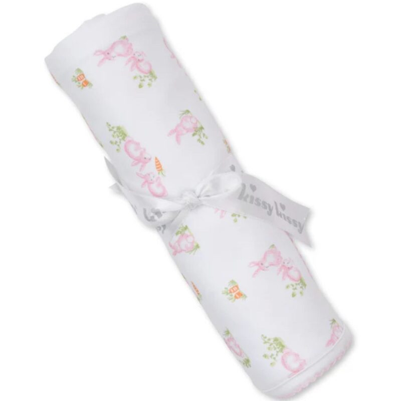 Baby Bunny Patch Pink Blanket - Image 2