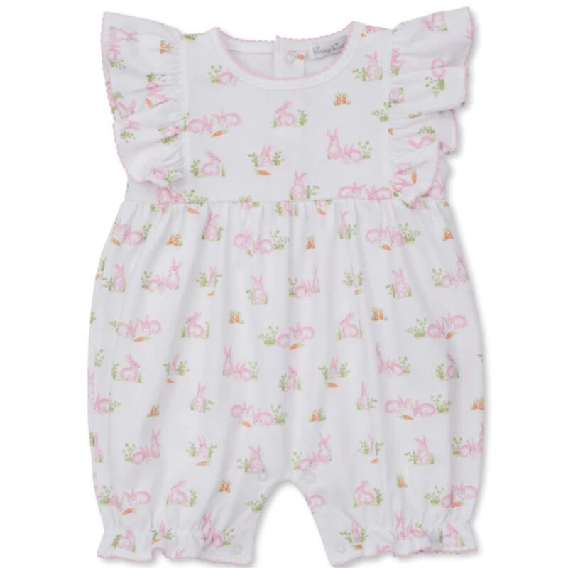 Baby Bunny Patch Pink Print Playsuit