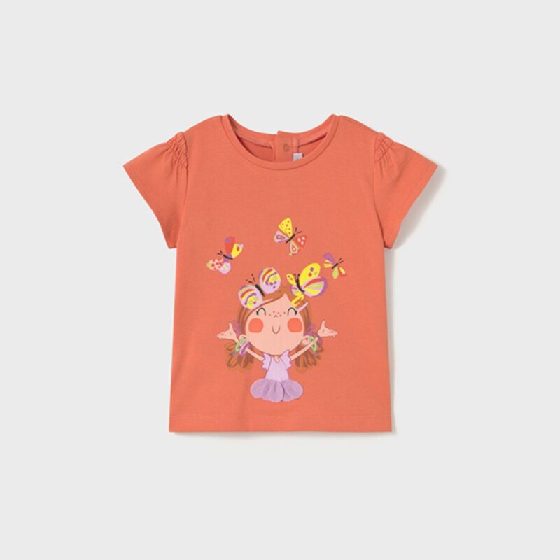 Baby embossed applique t-shirt