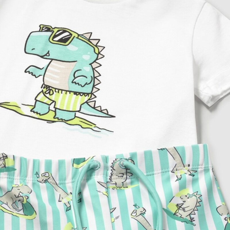 Swimming Shorts And T-Shirt Set With Sun Protection - Image 3