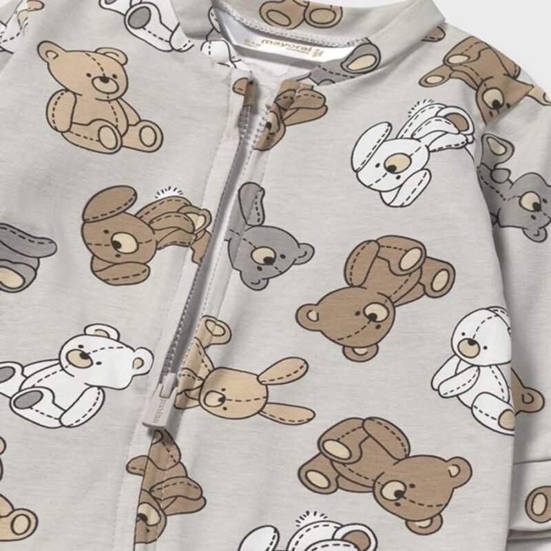 Newborn Boy Removable Foot Sleepsuit - Image 3