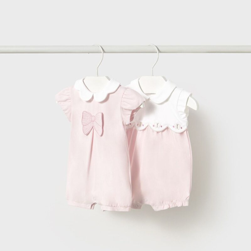 Newborn girl set of 2 rompers