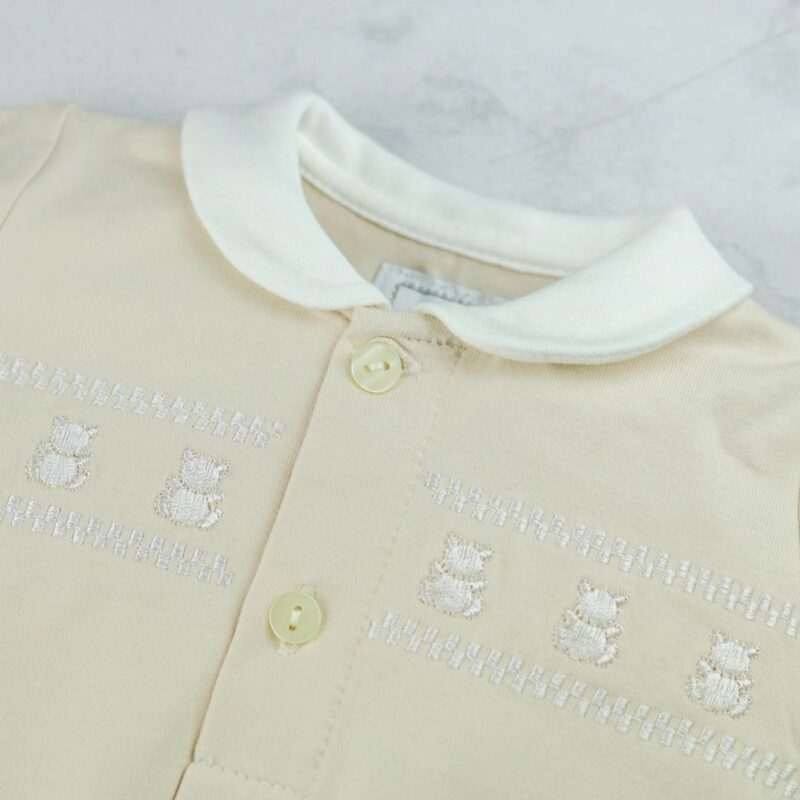 Jesse Stone Unisex Front Opening Babygrow and Hat - Image 2
