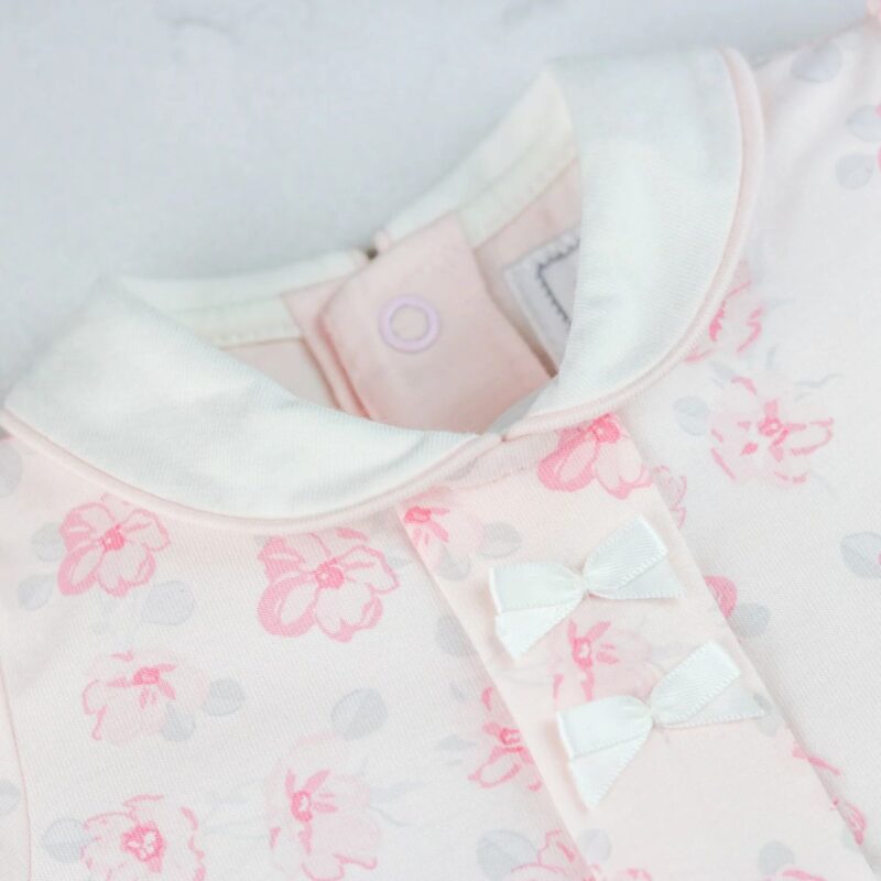 Joanne Girls Floral Print Babygrow and Hairband - Image 2