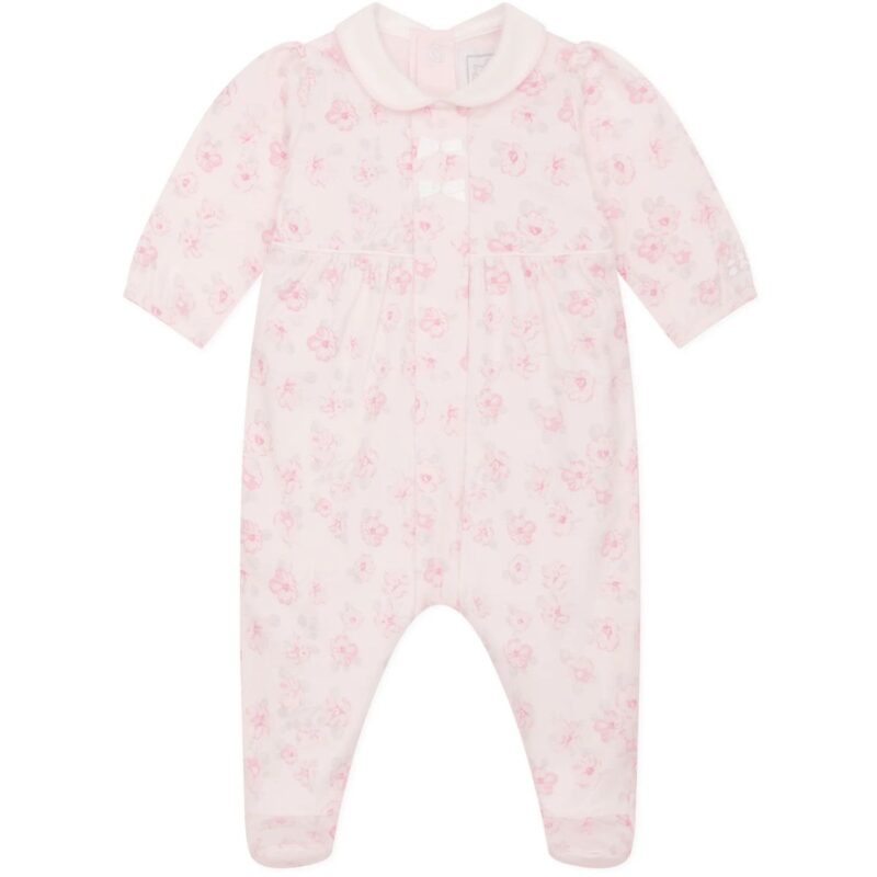 Joanne Girls Floral Print Babygrow and Hairband