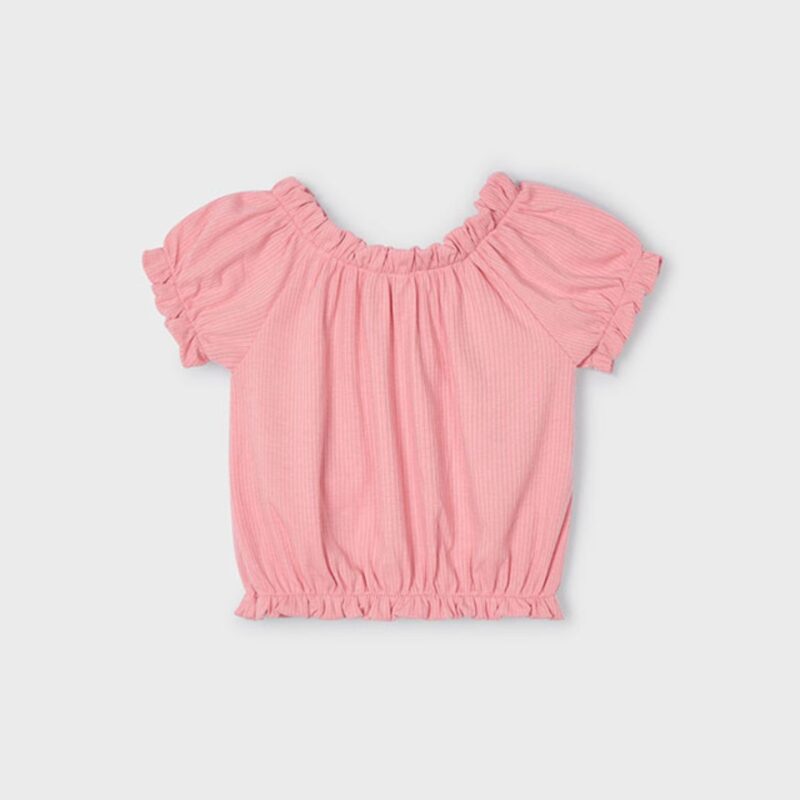 Girl ribbed Pink Top - Image 2