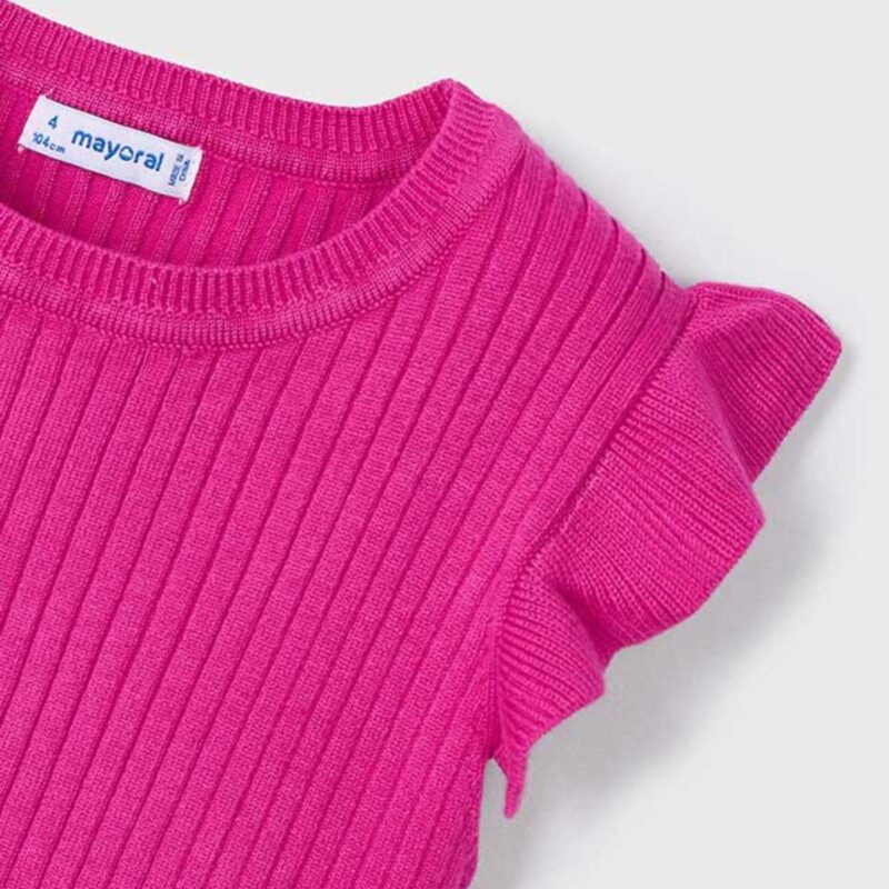 Girl ribbed tricot top - Image 3
