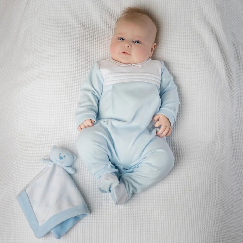 Emile Blue Teddy Bear Comforter - Image 3