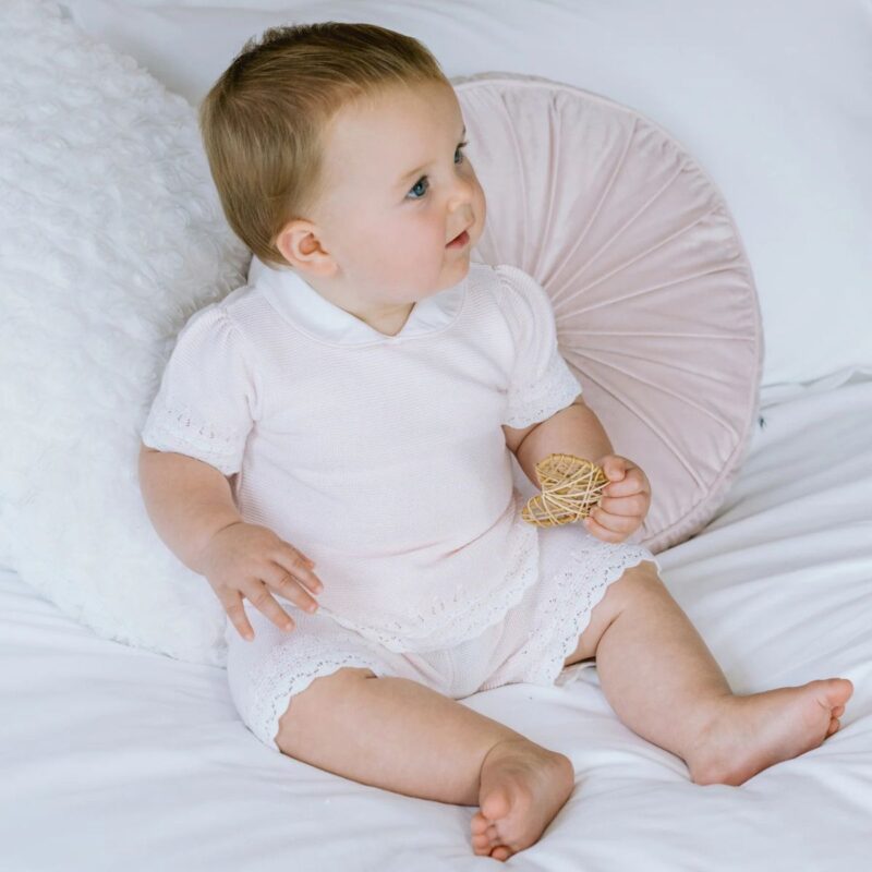 Judith Girls Knit Top and Shorts Set - Image 2