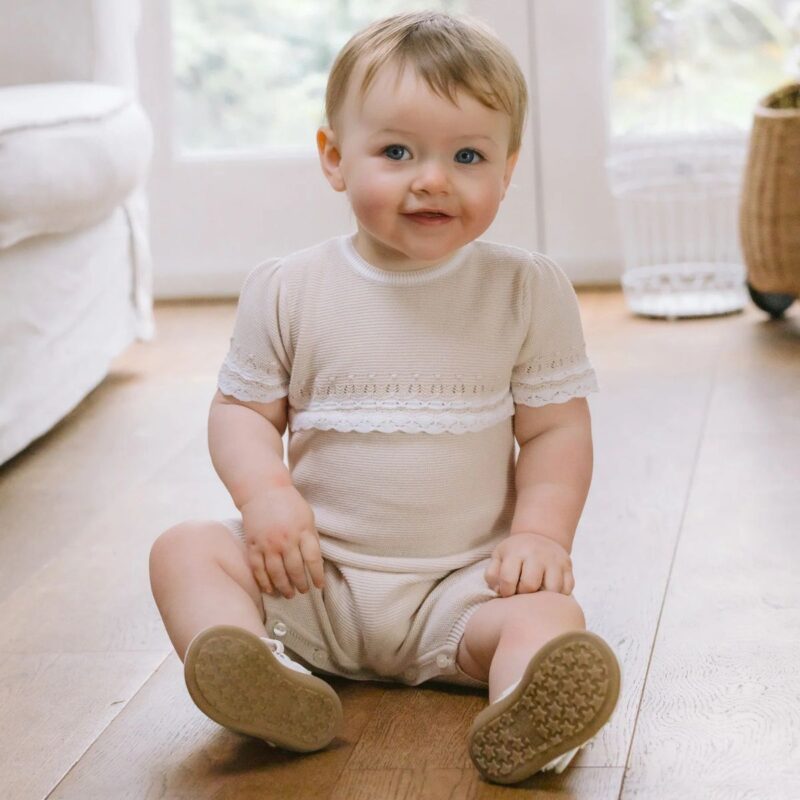 Josie Stone Girls Pretty Knit Romper - Image 3