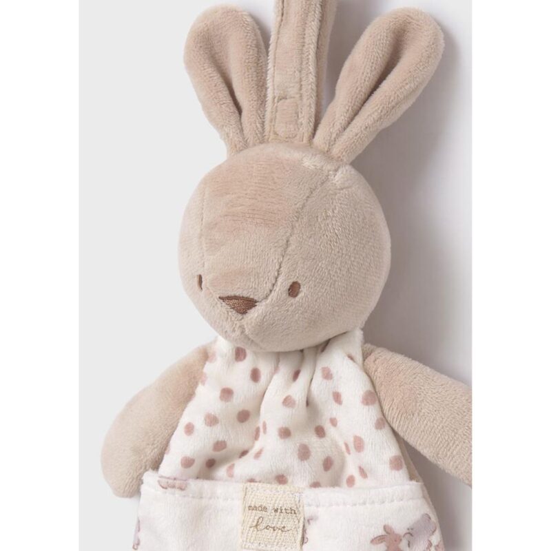 Baby Natural Soft Toy With Dummy Holder - Image 2