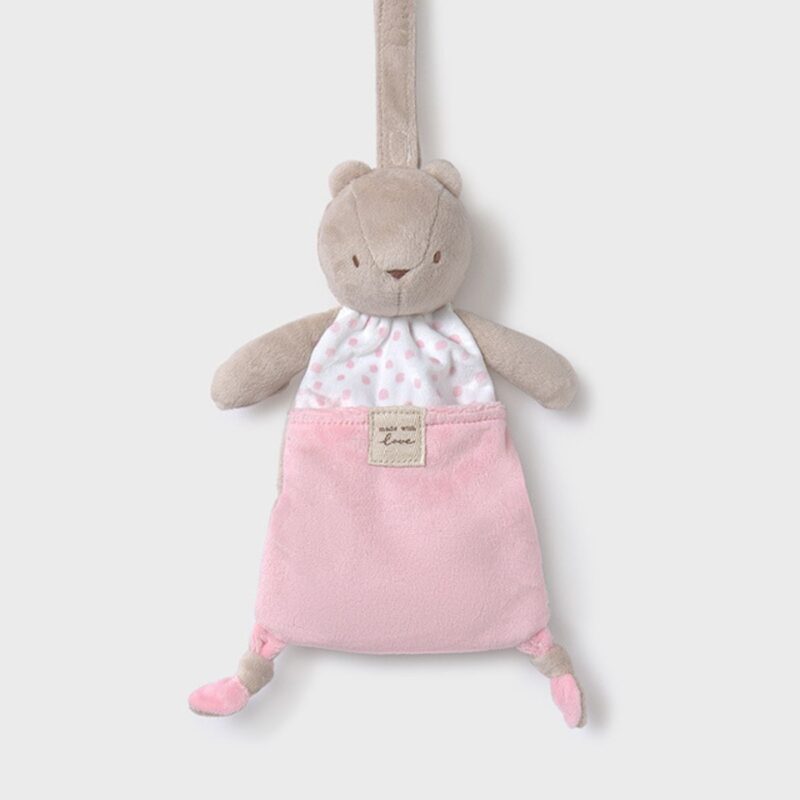 Baby Rose Soft Toy With Dummy Holder
