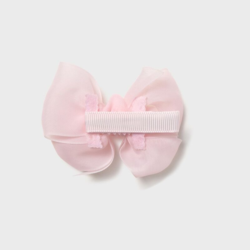 Newborn Girl Bow Clip And Headband Rose Set - Image 2