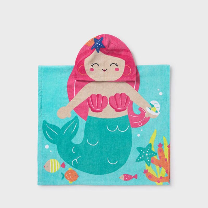Baby Hooded Mermaid Beach Towel