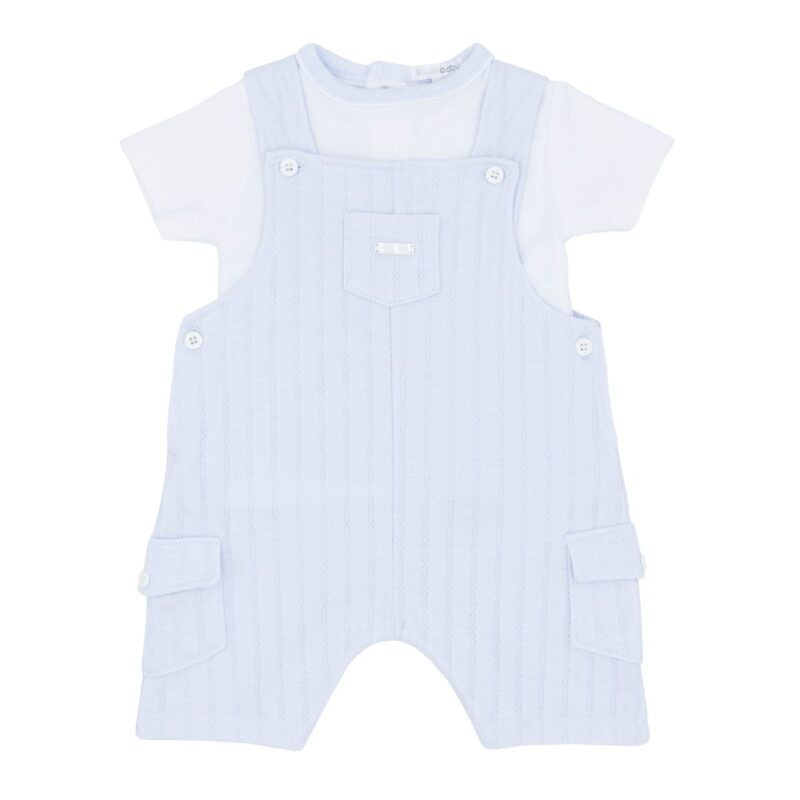 Blues Baby Boys Blue Dungaree Set