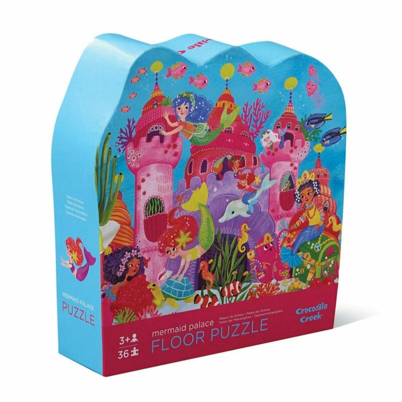 Crocodile Creek Mermaid Palace Floor Puzzle - 36 Piece Puzzles