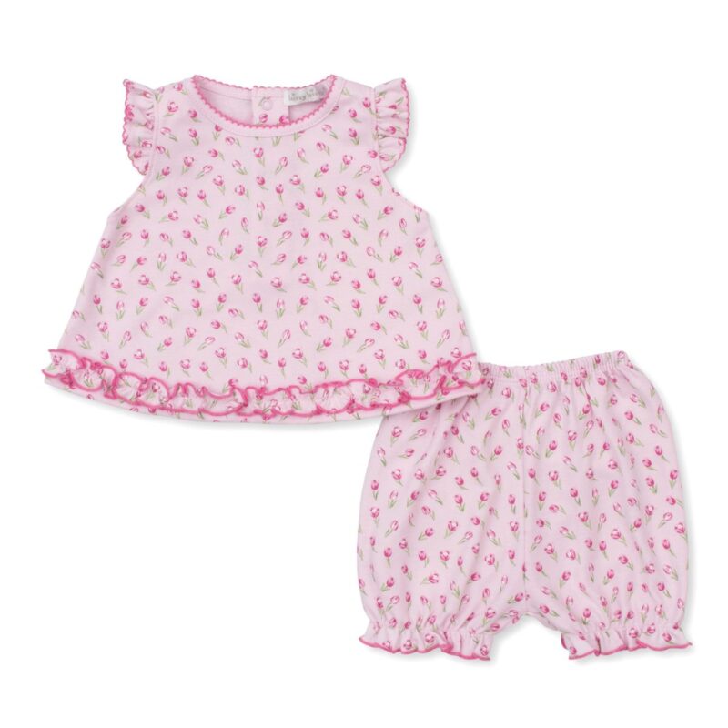 Tulp Blossoms Pink Sunsuit Set - Image 2