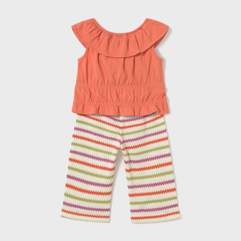 Baby Crochet Trousers And Top Set - Image 2