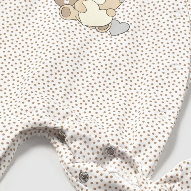 Newborn Girl Teddy Romper - Image 2