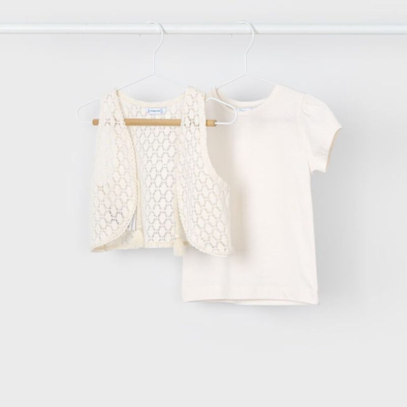 Girl Tt-shirt With Waistcoat