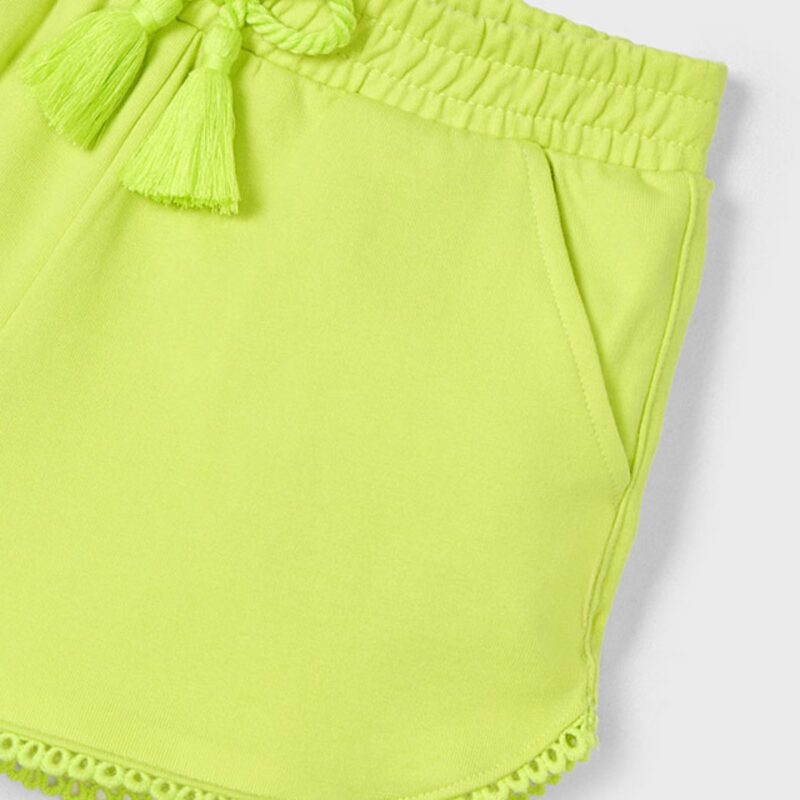 Girl Basic Bright Green Sporty Shorts - Image 2
