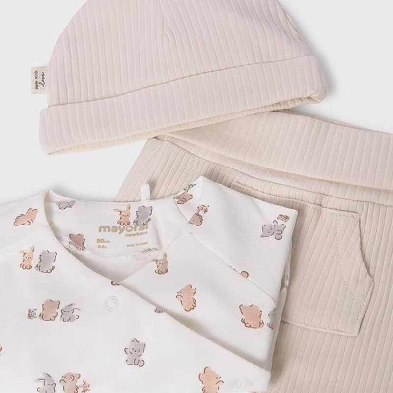 Baby Bunny and Bear 3 Piece Gift Set - Image 2