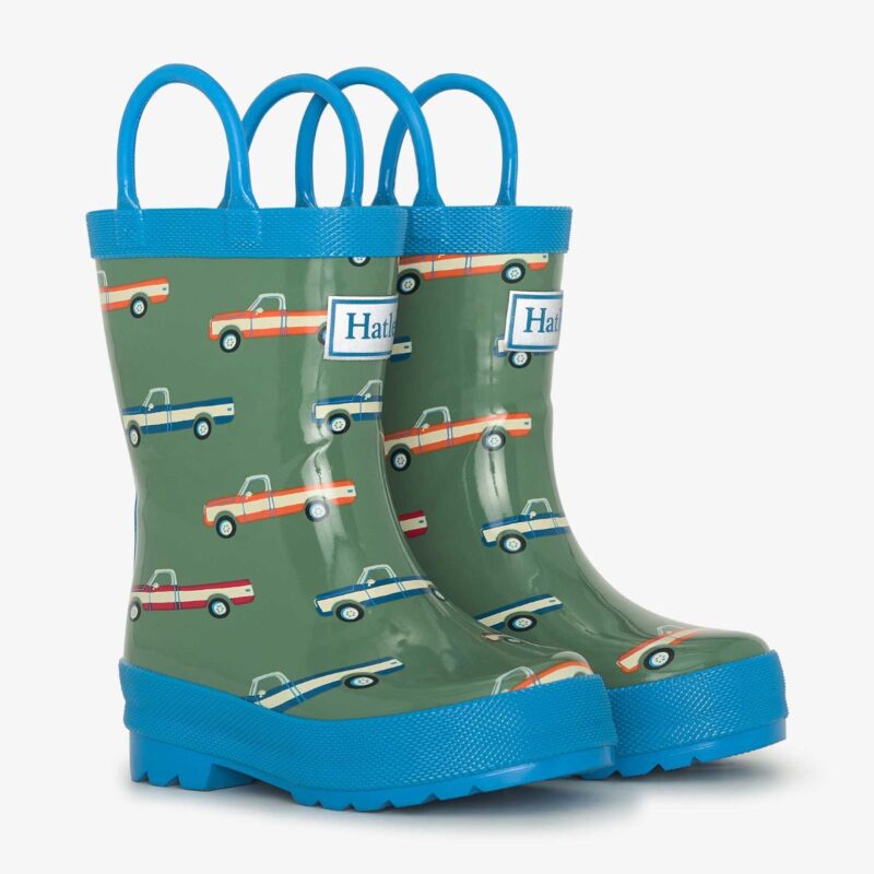 Boys Big Trucks Wellies with Handles