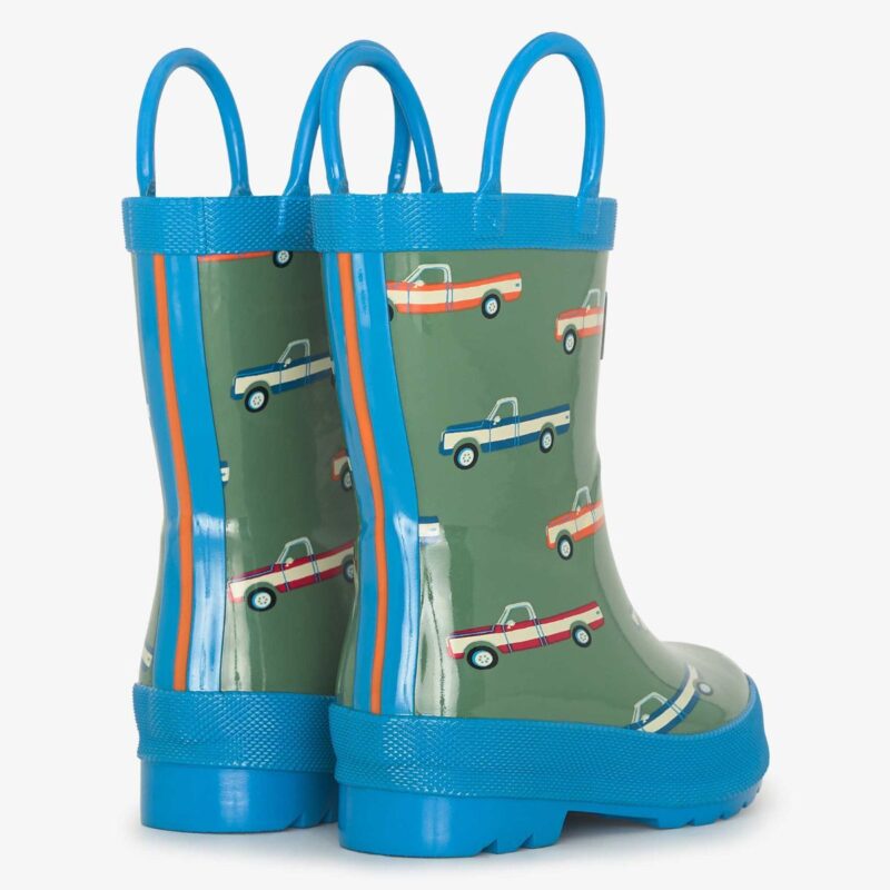 Boys Big Trucks Wellies with Handles - Image 3