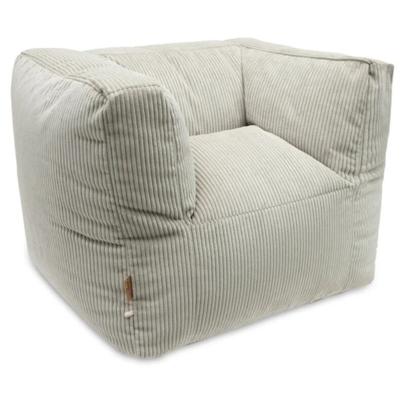 Kids Chair Beanbag Corduroy - Olive Green