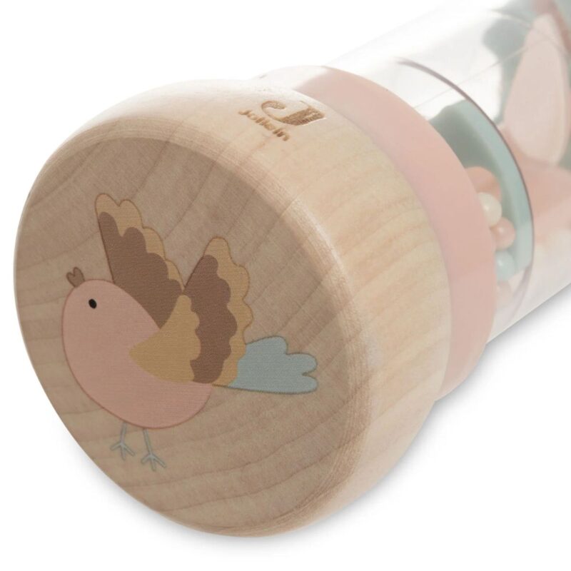 Wooden Rain Rattle - Lovely Birds - Image 3
