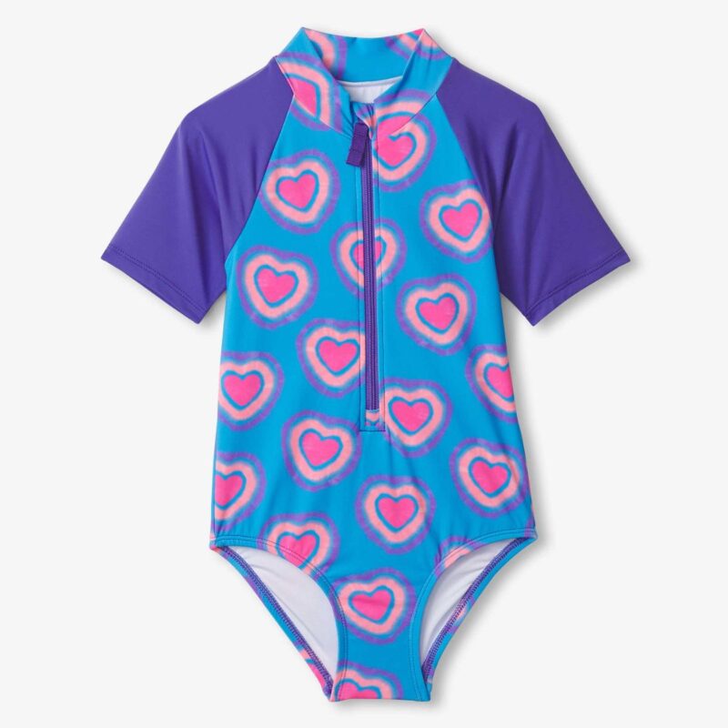 Hatley Girls Glowing Hearts Swimwear Set - Image 4