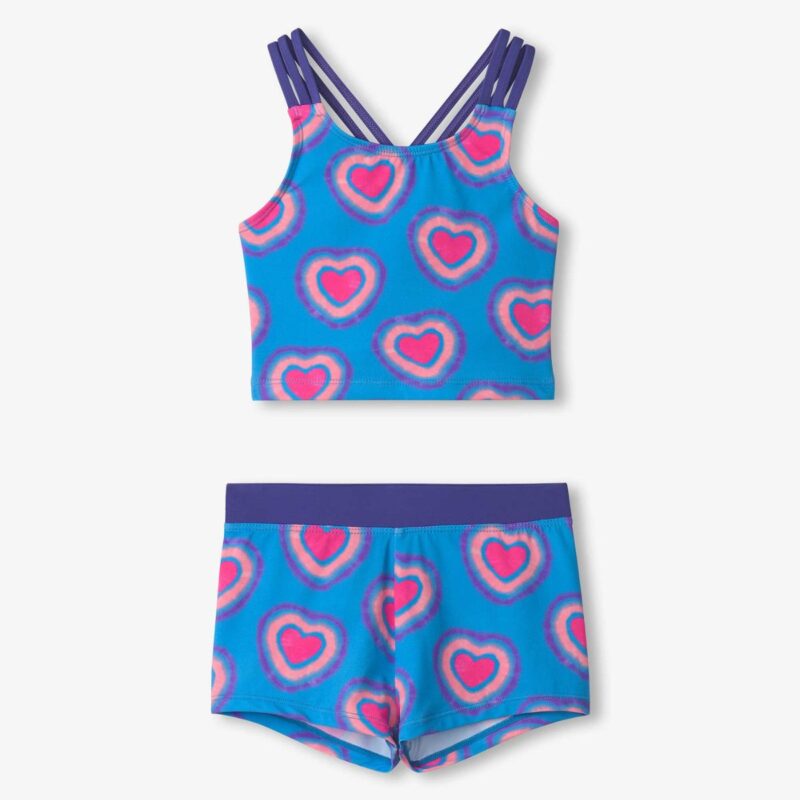 Hatley Girls Glowing Hearts Swimwear Set - Image 6