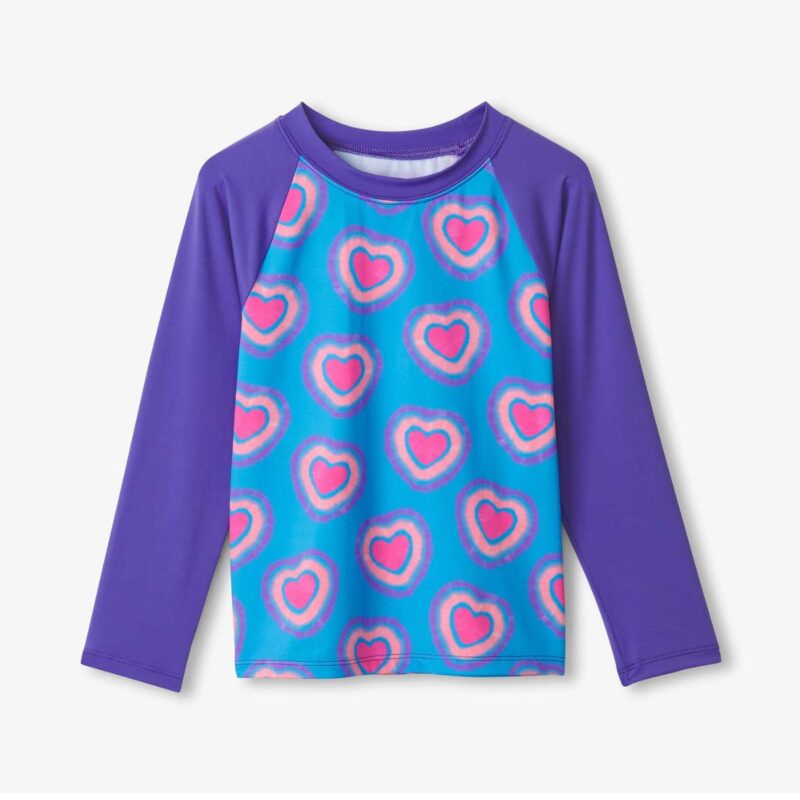 Hatley Girls Glowing Hearts Swimwear Set - Image 2