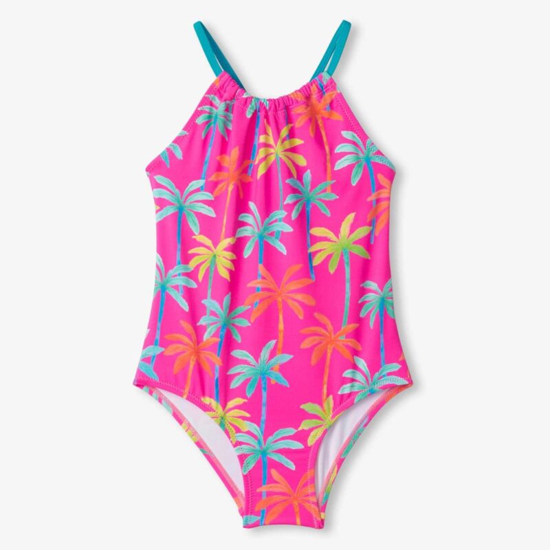 Hatley Girls Printed Palms Swimwear Set - Image 2