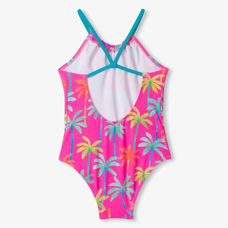 Hatley Girls Printed Palms Swimwear Set - Image 3