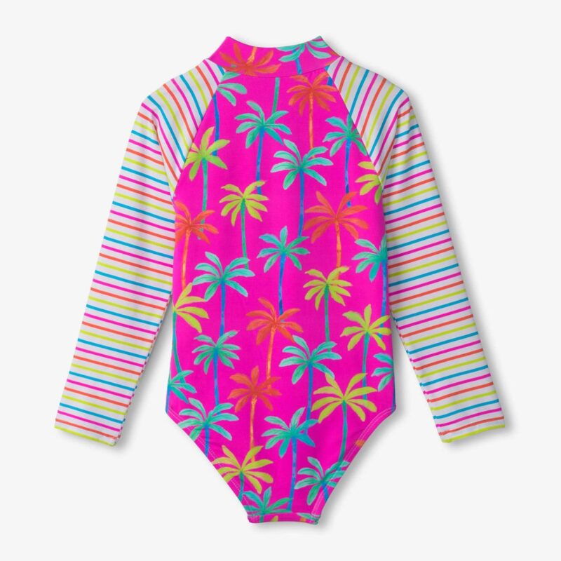 Hatley Girls Printed Palms Swimwear Set - Image 5