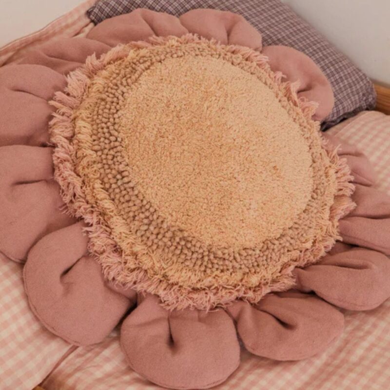 Floor Cushion Pink Daisy - Image 3