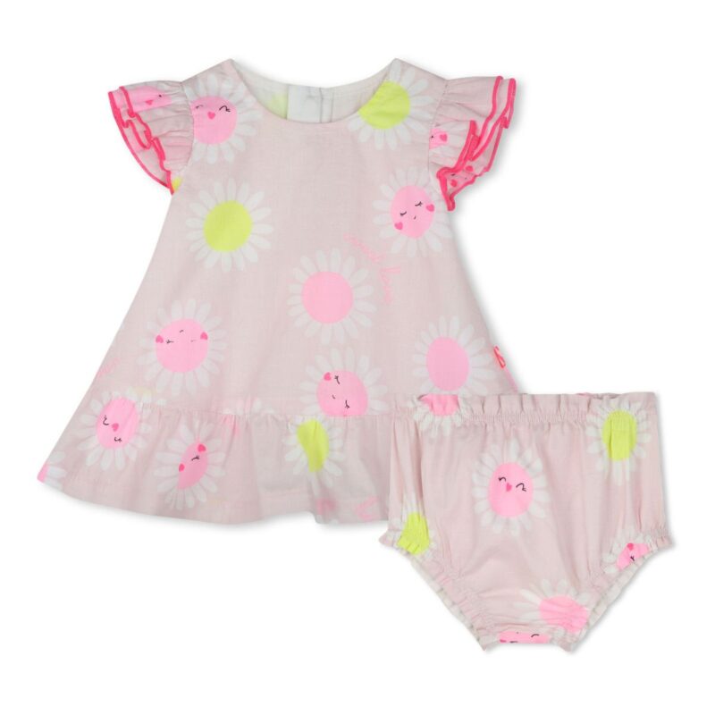 Baby Floral Print Dress and bloomers Set
