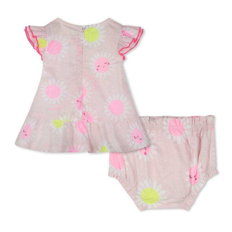 Baby Floral Print Dress and bloomers Set - Image 2