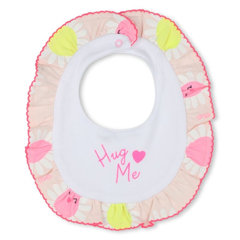 Girls Pink Cotton Daisy Babygrow Set - Image 3