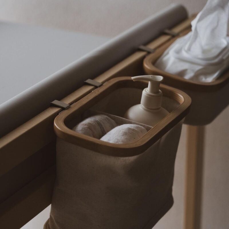 Hanging Basket Changing Table - Bottles & More - Beige-Natural - Image 3