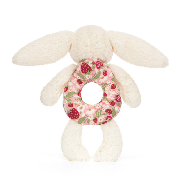 Blossom Cream Bunny 'Berry' Ring Rattle - Image 3