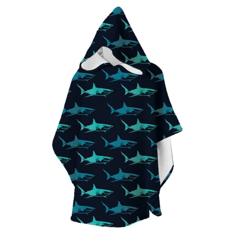 Blue Sharks Super Soft Towelling Hooded