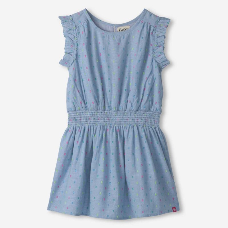Girls Chambray Woven Play Dress