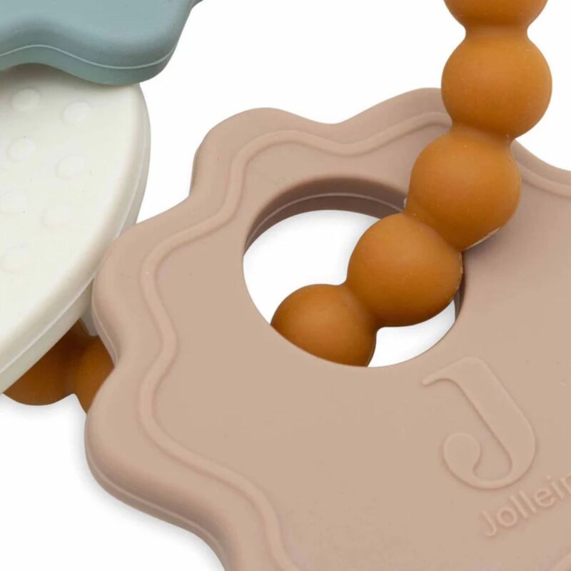 Silicone Teething Ring Keychain - Lovely Birds - Image 2