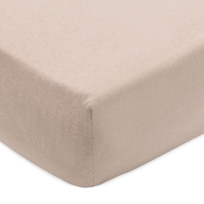 Fitted Sheet Jersey 70/75x140/150cm - Wild Rose/Biscuit - 2 Pack - Image 3